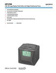 Sony ICF-C143 Marketing Specifications