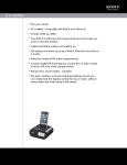 Sony ICF-C05iPBLK Marketing Specifications