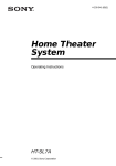 Sony HT-SL7A User's Manual