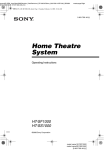 Sony HT-SS1000 User's Manual