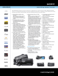 Sony HDR-XR520V Marketing Specifications