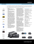 Sony HDR-XR200V Marketing Specifications