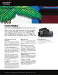 Sony HDR-XR150 Marketing Specifications