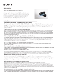 Sony HDR-PJ430V Marketing Specifications