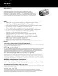 Sony HDR-PJ200/S Marketing Specifications