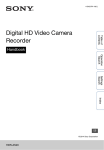 Sony HDR-AS20/B Handbook