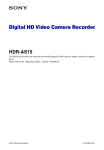 Sony HDR-AS15 Update Manual