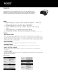 Sony FDA-EV1S Marketing Specifications