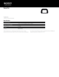 Sony FDA-EP10 Marketing Specifications