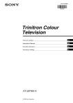 Sony KV-32FX65 User's Manual