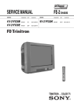 Sony KV-21FX30E User's Manual