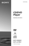 Sony DVP-LS785V User's Manual