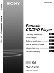 Sony DVP FX750 User's Manual