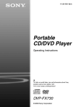 Sony DVP-FX730 User's Manual