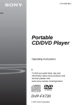Sony DVP-FX720 User's Manual