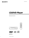Sony DVP-F11 User's Manual