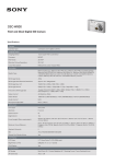 Sony DSC-W800/B Marketing Specifications