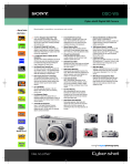 Sony DSC-W5 Marketing Specifications