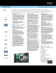Sony DSC-W370/G Marketing Specifications