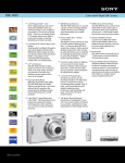 Sony DSC-W35 Marketing Specifications