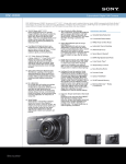 Sony DSC-W300 Marketing Specifications