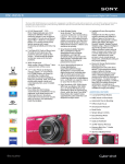 Sony DSC-W150/R Marketing Specifications