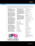 Sony DSC-TX9/H Marketing Specifications