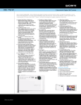 Sony DSC-T70/W Marketing Specifications