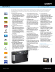 Sony DSC-T100/B Marketing Specifications