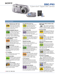 Sony DSC-P93 Marketing Specifications