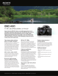 Sony DSC-HX1 Marketing Specifications