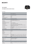 Sony DSC-H300/B Marketing Specifications
