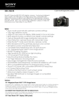 Sony DSC-H20 Marketing Specifications