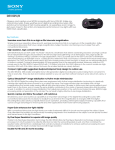 Sony DEV-50/B Marketing Specifications