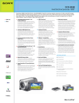 Sony DCR-SR80 Marketing Specifications