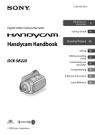 Sony DCR-SR220D Handbook