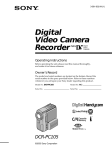 Sony DCR-PC105 Operating Instructions