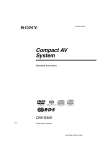 Sony DAV-S400 User's Manual