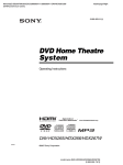 Sony DAV-HDX265 User's Manual