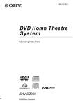 Sony DAV-DZ300 User's Manual