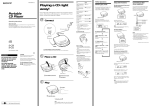 Sony D-C20 User's Manual