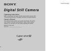 Sony DSC-U60 User's Manual