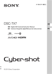 Sony CYBER-SHOT DSCTX7R User's Manual