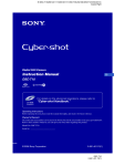 Sony Cyber-shot DSC-T10 User's Manual