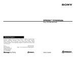 Sony CRX140E User's Manual