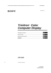 Sony CPD-G200 User's Manual