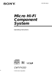 Sony CMT-PX333 User's Manual