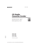 Sony CFD-V30L User's Manual