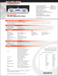 Sony CDX-M850MP Product Guide