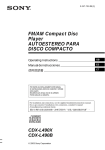 Sony CDX-L490X User's Manual